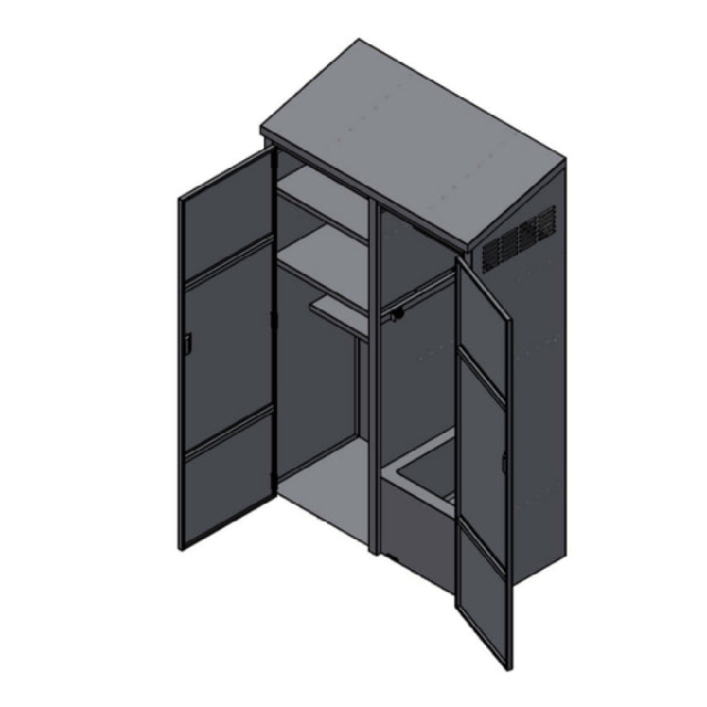 Winholt STCT-HD2450.5H84-MPS-ST-KT Mop Sink Cabinet 24"W X 50.5"L X 84"H Stainless Steel