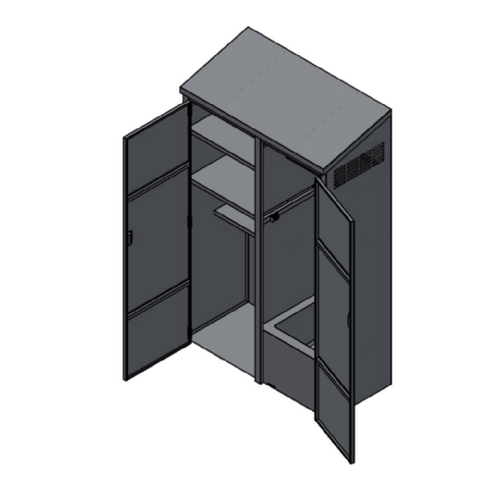 Winholt STCT-HD2450.5H84-MPS-ST-KT Mop Sink Cabinet 24"W X 50.5"L X 84"H Stainless Steel