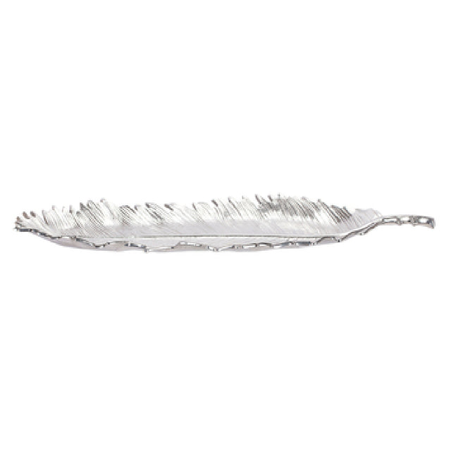 Bon Chef 80153PLATINUMGRA Platter 26-13/16" X 8-5/16" X 1"H Feather Shaped