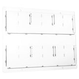 Alpine Industries ADI640-3020-CLR Hanging Magazine Rack 20" X 30" Adjustable Pockets