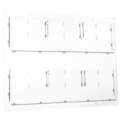 Alpine Industries ADI640-3020-CLR Hanging Magazine Rack 20" X 30" Adjustable Pockets