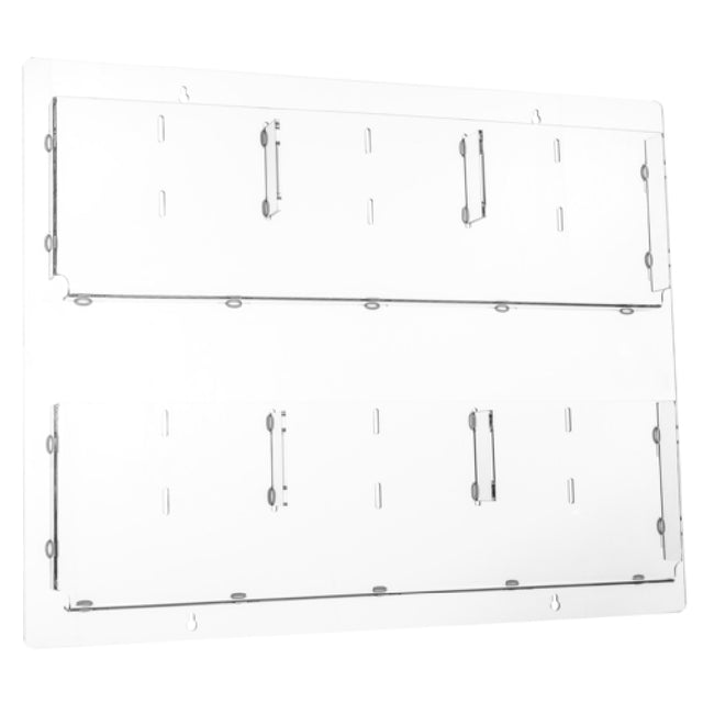 Alpine Industries ADI640-3020-CLR Hanging Magazine Rack 20" X 30" Adjustable Pockets