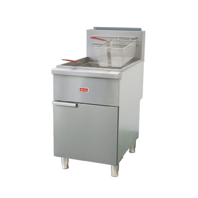 Omcan 48639 (CE-CN-F4D-LP) Fryer LP Gas Floor Model
