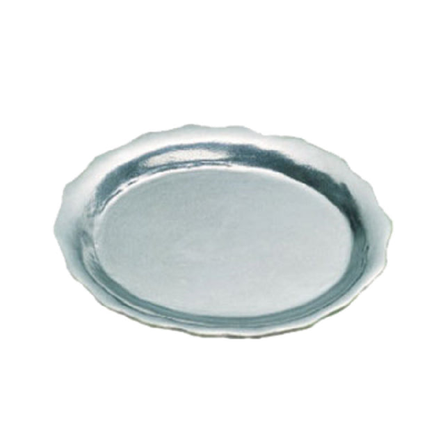 Bon Chef 2005WHTM Queen Anne Platter 9-1/2" X 12" Aluminum With Ceramic-look Coating