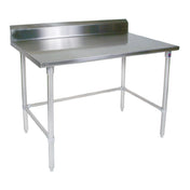 John Boos ST6R5-3084SBK-X Work Table 84"W X 30"D 16/300 Stainless Steel Top With 5" Backsplash