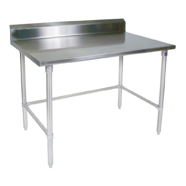 John Boos ST6R5-3084SBK Work Table 84"W X 30"D 16/300 Stainless Steel Top With 5" Backsplash