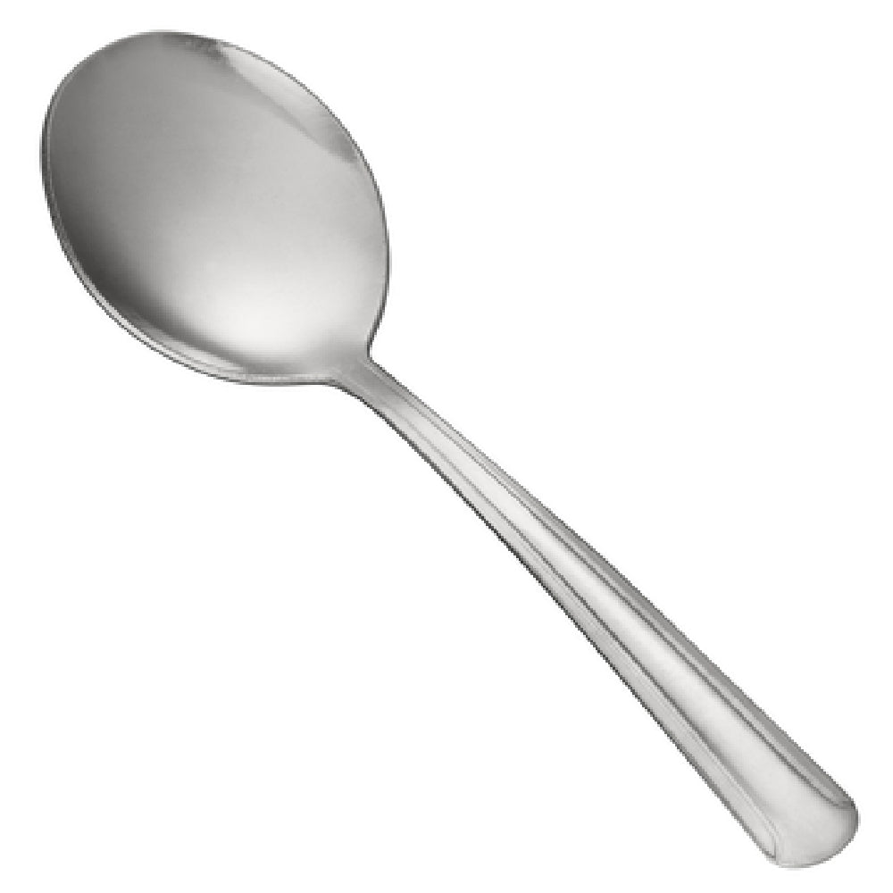 CAC China 1001-04 Dominion Bouillon Spoon 6"L Medium Weight