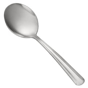 CAC China 1001-04 Dominion Bouillon Spoon 6"L Medium Weight