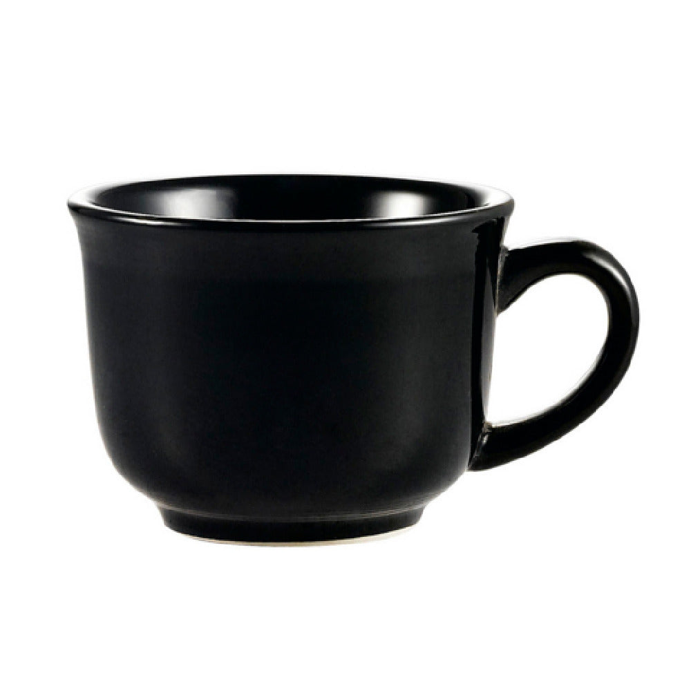 CAC China TG-1-BLK Tango Coffee Cup 7-1/2 Oz. 3-1/2" Dia. X 2-3/4"H