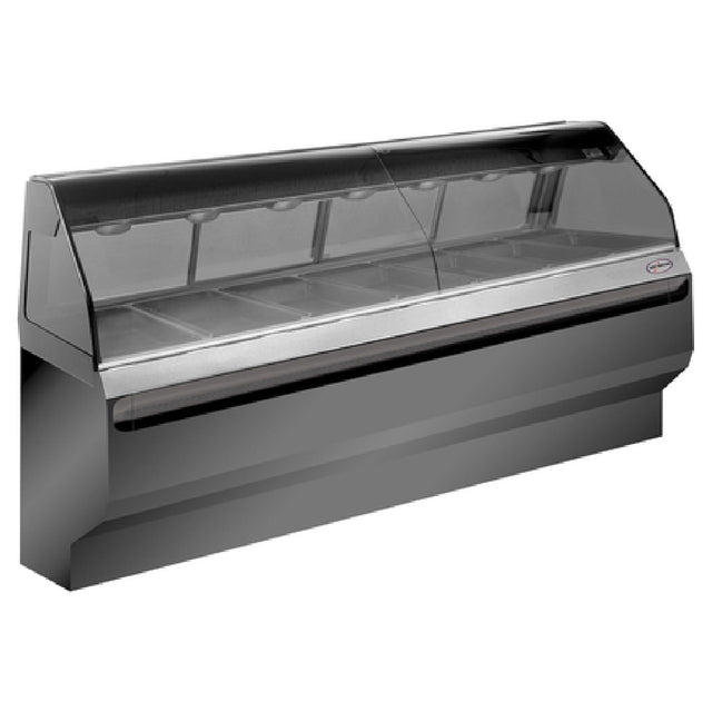 Alto Shaam ED2SYS-96/PL-BLK Halo Heat® Heated Display Case With European Style Base