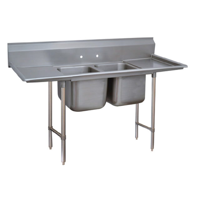 Advance Tabco 93-82-40-18RL Regaline Sink 2-compartment With Left & Right-hand Drainboards