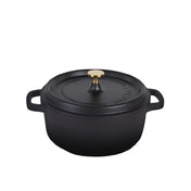 Steelite AP240011G Casserole Dish With Gold Knob 4.5 Qt 12.375W" X 10"D X 6.5"H