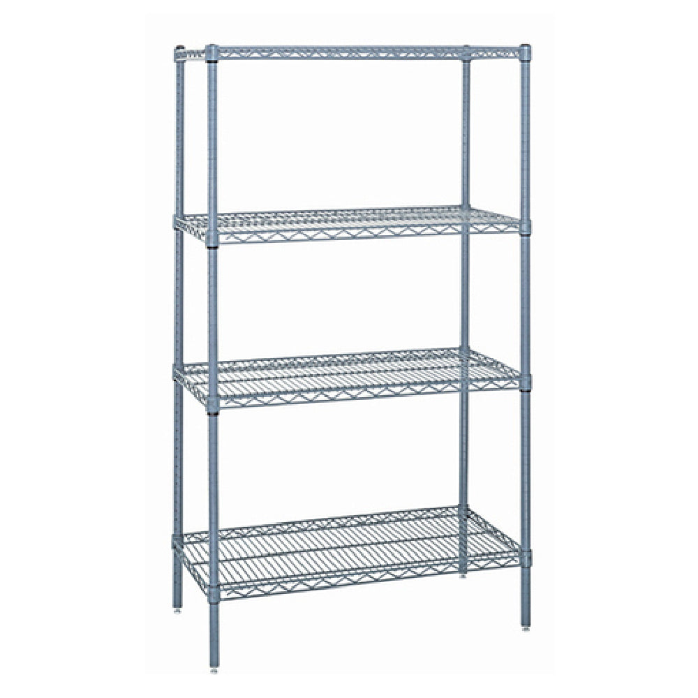 Quantum WR86-2448C Wire Shelving Starter Kit 48"W X 24"D X 86"H 600 800 Lb. Capacity