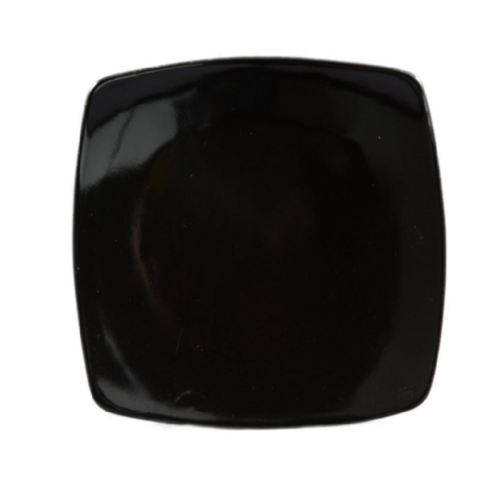 CAC China R-FS21-BLK Clinton Plate 11-7/8"L X 11-7/8"W X 1-1/4"H Square