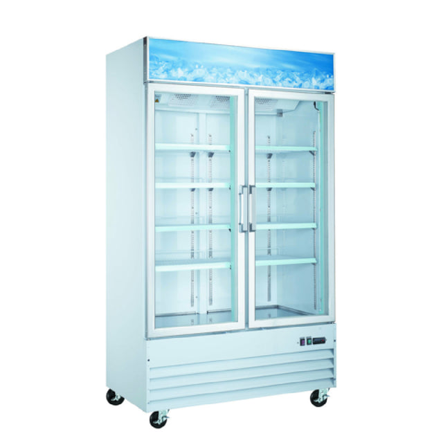 Admiral Craft USRFS-2DS/W U-STAR Refrigerator Merchandiser 48"W X 25-1/2"D X 84-3/4"H
