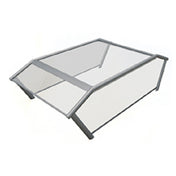 Eagle DCS6-DSG-BST Directors Choice® Decorative Deluxe Sneeze Guard Buffet Style