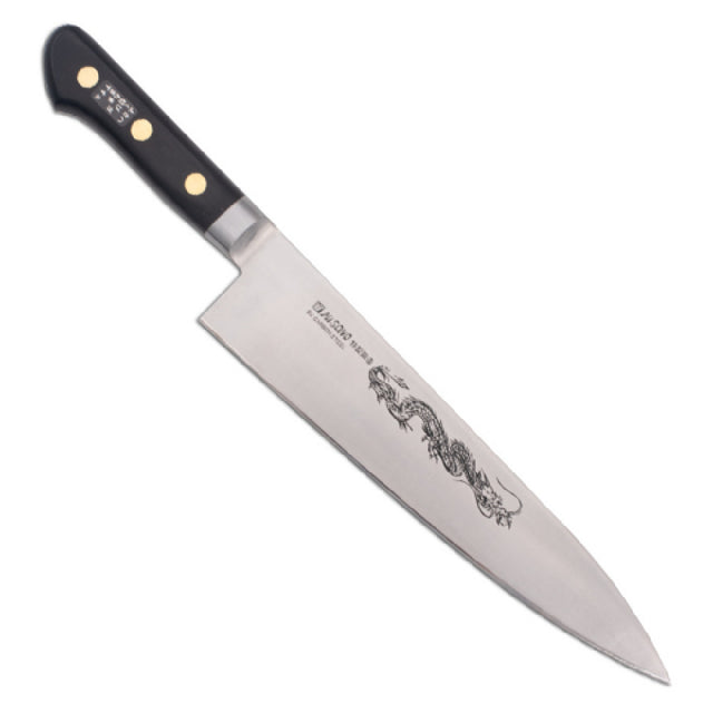 JB Prince Y720 Misono Carbon Steel Chef's Knife With Dragon Etching 9.5" Blade
