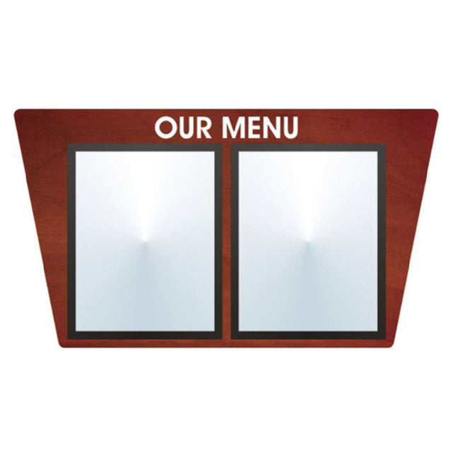 Hubert 49329 - Menu Board, 2-pocket, Wall-mount