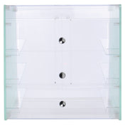 Hubert 58964 - Silver Satin™ Display Case, 19" X 16" X 19"H, Small