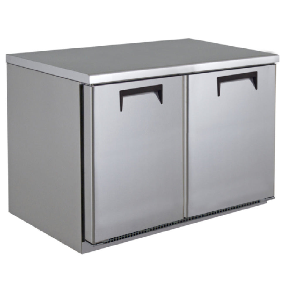 QualServ (Middleby) UCFZ360-SS61A - Undercounter Freezer, Reach-in, Two-section
