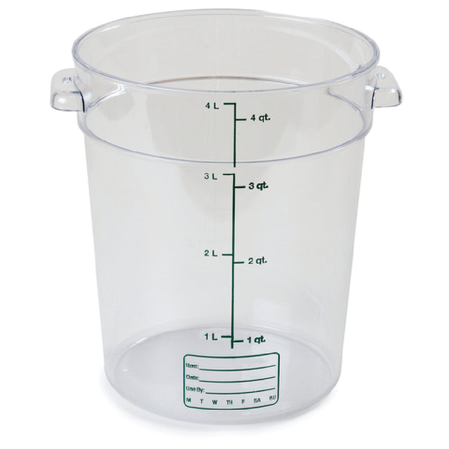 Carlisle 1076407 Carlisle StorPlus™ Food Storage Container 4 Qt. Round