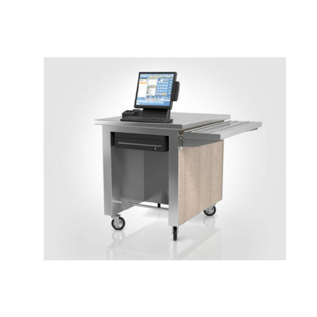 Low Temp Industries SIM-CSE-28 Simplicity Series Cashier Station 28-3/8"L X30"W X36"D 14 Gauge Welded Stainless Steel Top