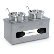 Nemco 6120A-CW-ICL Countertop Cooker Warmer 4 Quart Twin Well