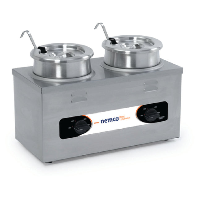 Nemco 6120A-CW Countertop Cooker Warmer 4 Quart Twin Well