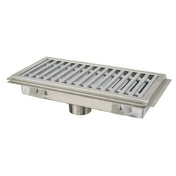 Advance Tabco FFTG-1230 Floor Trough 30"W X 12"D X 4" Deep With Fiberglass Grating