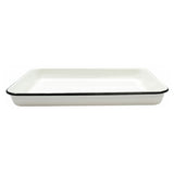 TableCraft Products 80012 - Enamelware Collection™ Serving Tray, 16" X 11-1/2" X 1-1/2"