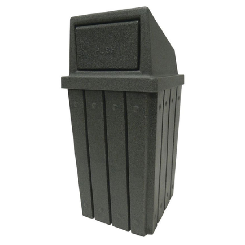 Hubert 93077 - Trash Receptacle, 32 Gallon, 18-1/4" X 18-1/4" X 29"H