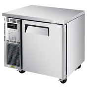 Turbo Air JUF-36S-N J Series Side Mount Undercounter Freezer One-section 35-3/8"W X 23-5/8"D X 28-3/4"H