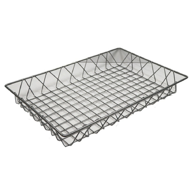 GET Enterprises WB-953-SV Urban Renewal POP™ Pastry Basket 18" X 12" X 2"H Rectangular Wire