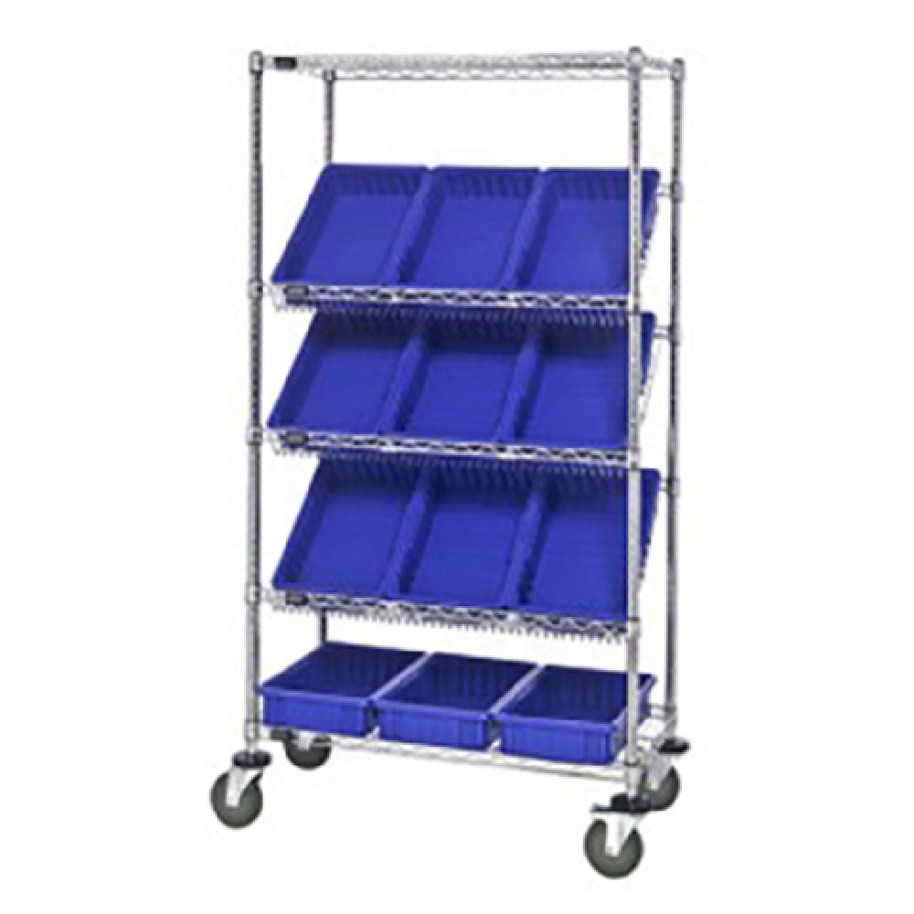 Quantum MWRS-5-92080_BLUE - Bin Systems Unit, Mobile, 36"W X 18"D X 69"H