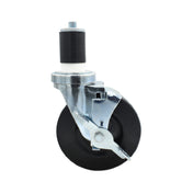 BK Resources 5SBR-RA-HR-TLB Hard Rubber Wheel 5" Diameter 1-5/8" Expanding Stem