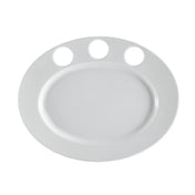 CAC China RCN-GP51 RCN Specialty Platter 15"L X 11-3/4"W X 1-1/4"H Oval