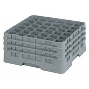 Cambro 36S738151 Camrack® Glass Rack With (3) Soft Gray Extenders Full Size