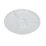 Yanco RM-821 Rome Compartment Plate 12-1/4" Dia. X 1"H 4-compartments