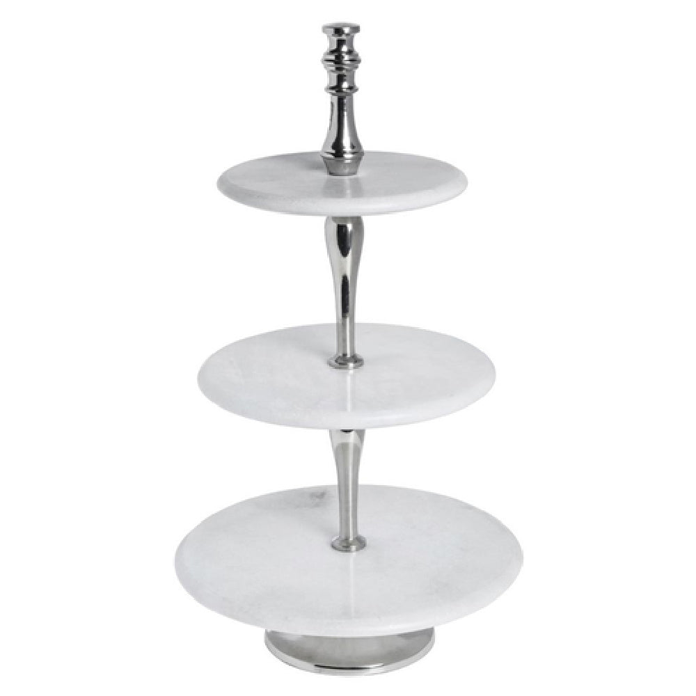 Hubert 15223 - Display Stand, 3-tier, 11-4/5" Dia. X 21-1/5"H