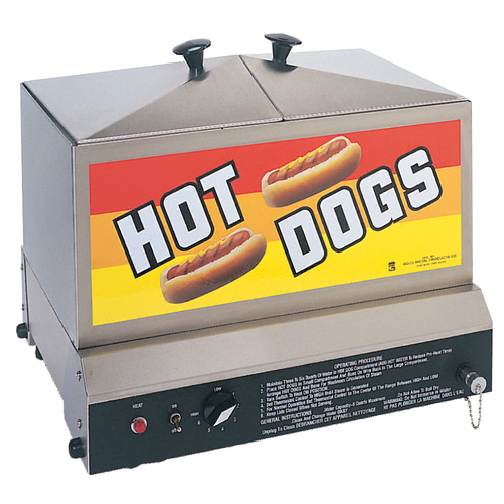 Gold Medal 8007 - Steamin' Demon® Hot Dog Steamer, (80) Hot Dogs & (40) Buns Capacity