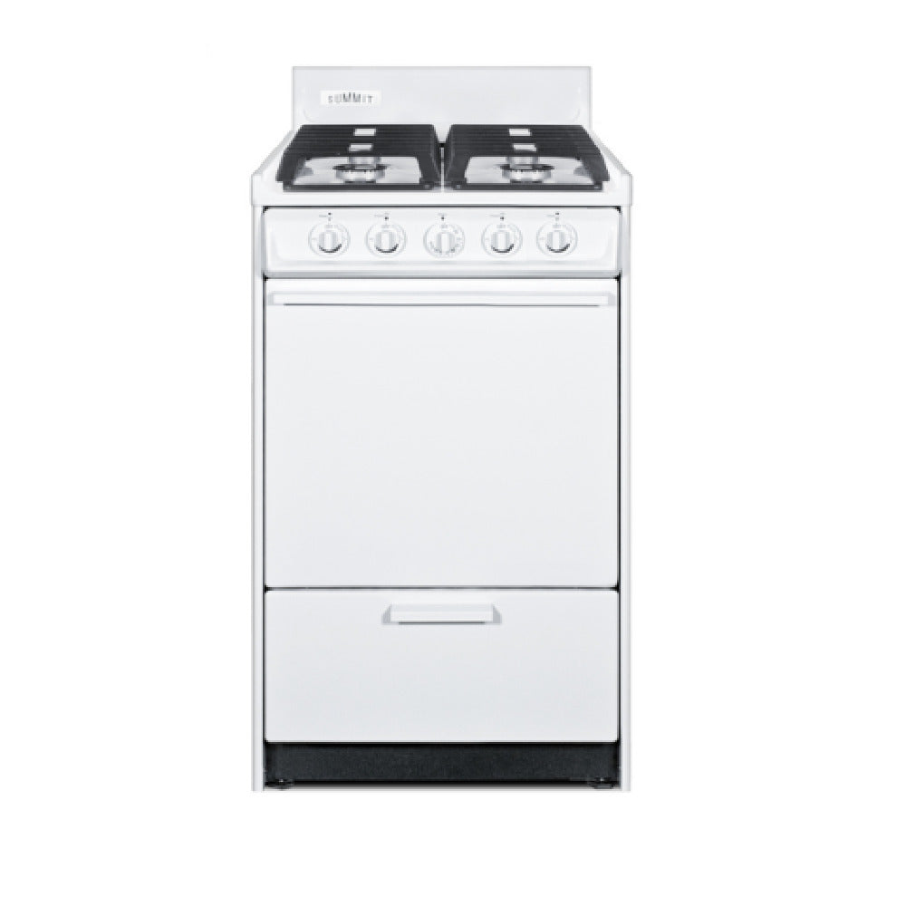 Summit WTM1107IS - Gas Range, 20" W X 24"D, 2.46 Cu.ft. Oven Capacity