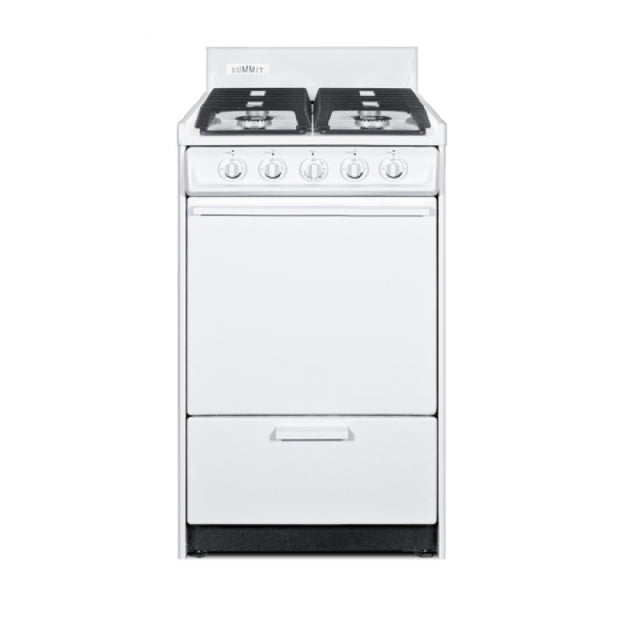 Summit WTM1107IS - Gas Range, 20" W X 24"D, 2.46 Cu.ft. Oven Capacity