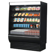 Turbo Air TOM-60-DX-SP-A Black Case With Solid Side Panels Black Interior With Mirrored Sides