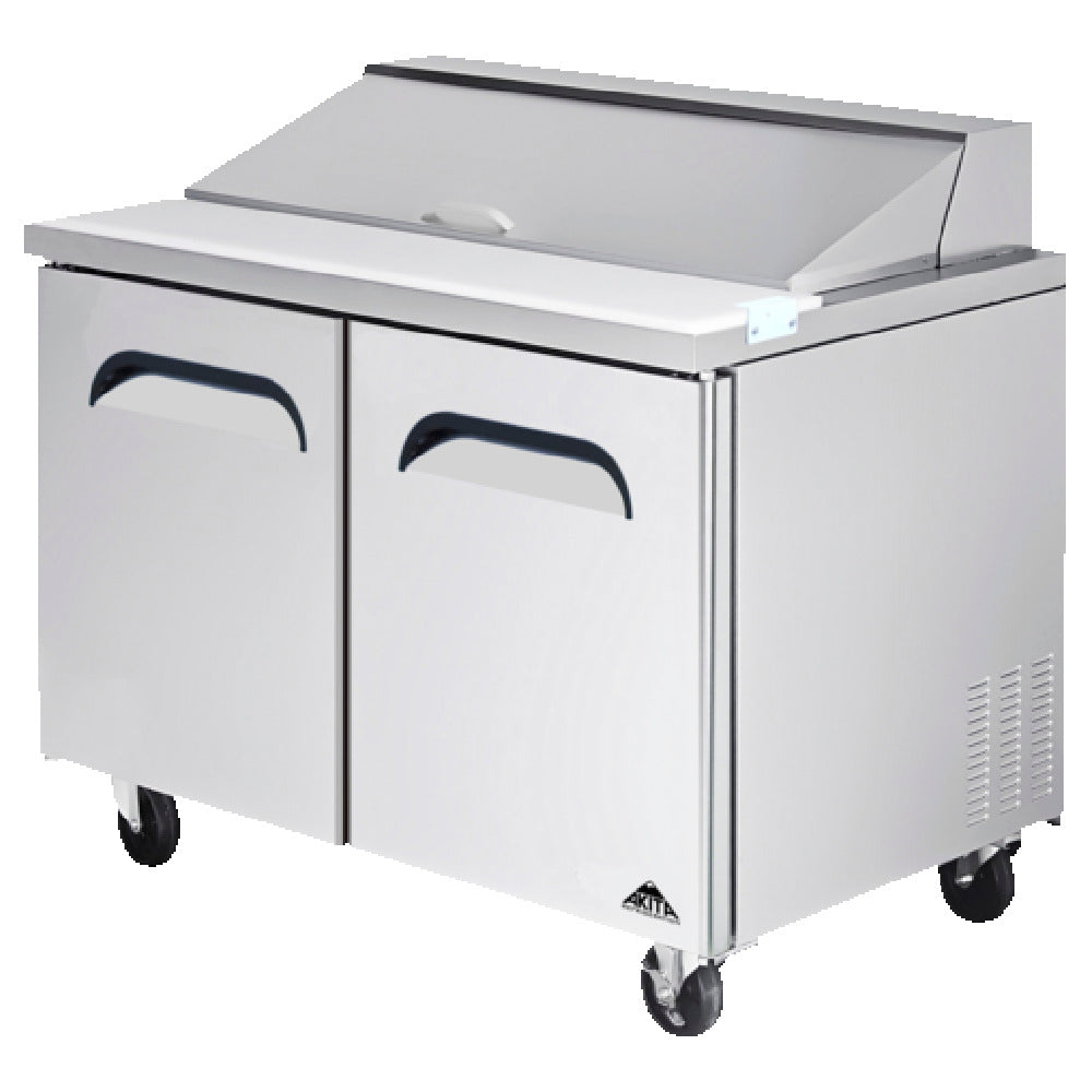 Akita AST-36 Salad / Sandwich Prep Table Two-section 36-1/3"W