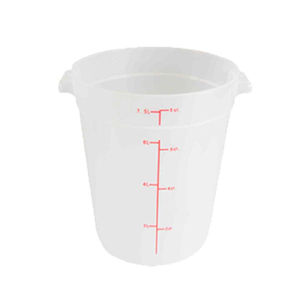 Thunder Group PLRFT308TL Food Storage Container 8 Quart Round