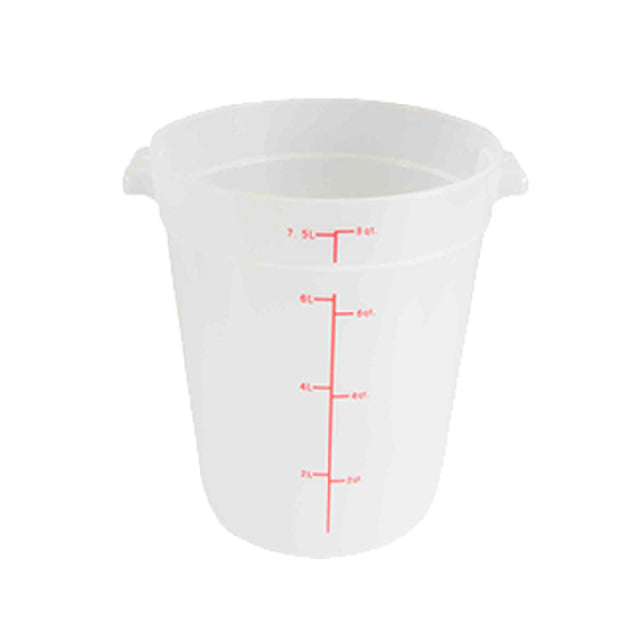 Thunder Group PLRFT308TL Food Storage Container 8 Quart Round