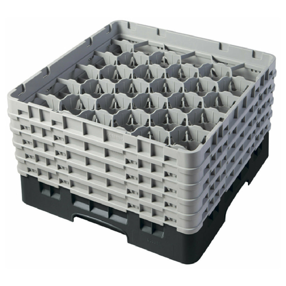 Cambro 30S958110 Camrack® Glass Rack With (5) Soft Gray Extenders Full Size
