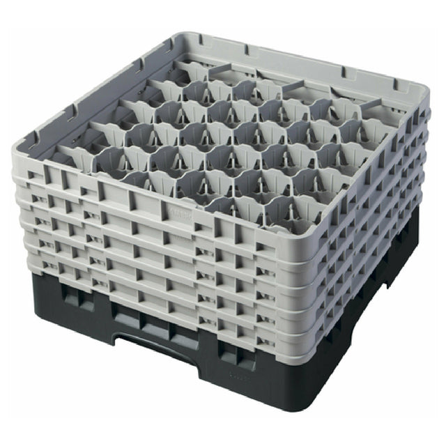 Cambro 30S958110 Camrack® Glass Rack With (5) Soft Gray Extenders Full Size