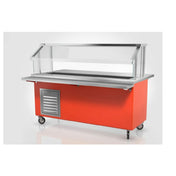 Low Temp Industries SIM-TA-60 Simplicity Series Cold Food Counter Powered By TempestAir (4) Well