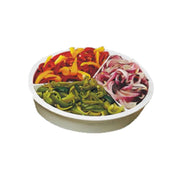 Bon Chef 5093DKBLU Chafer 3-Compartment Food Pan 4 Qt. 15" Dia.